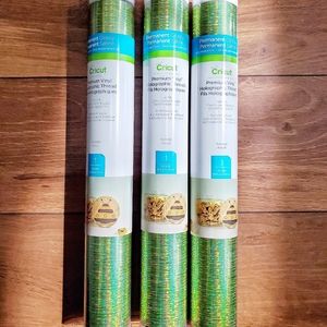 Cricut Premium Avocado Holographic Threads Vinyl